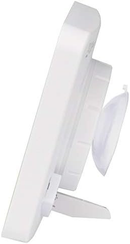 KADAMS Shower Clock Waterproof Bathroom Timer – Digital Wall Clock with Countdown, Magnetic Kitchen Clock with Temperature & Humidity, Suction Cup for Kids Shower Spa Sauna Cook Bath (Red)