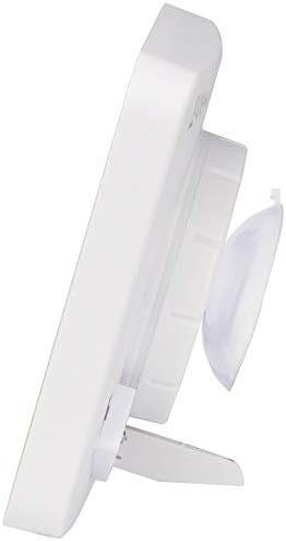 KADAMS Shower Clock Waterproof Bathroom Timer – Digital Wall Clock with Countdown, Magnetic Kitchen Clock with Temperature & Humidity, Suction Cup for Kids Shower Spa Sauna Cook Bath (Green)