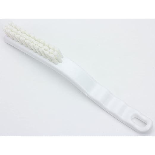 SPARTA Detail Brush Grout Brush, Crevice Brush with Hanging Hole for Bathroom, Kitchens, Countertop, Plastic, 9 Inches, White