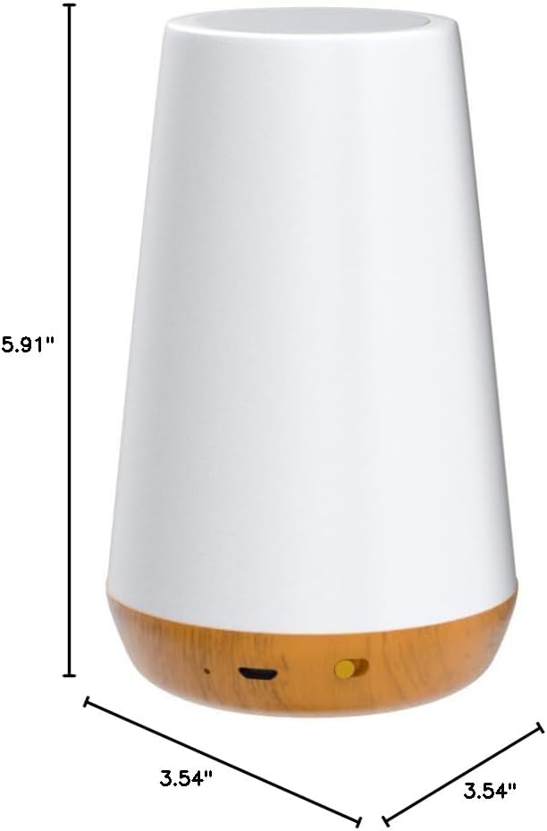 THAUSDAS Night Light, Dimmable Touch Lamp for Bedroom, Portable Table Bedside Lamp, 5 Brightness 13 RGB Colors, Night Lights for Baby Nursery Bathroom