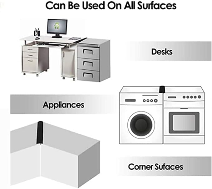 Stove Gap Covers (2 Pack), Easy to Clean Gap Fillers Between Counters and Stovetops, Oven, Washer,Furniture Easy to Install Heat Resistant, Black 25 Inches