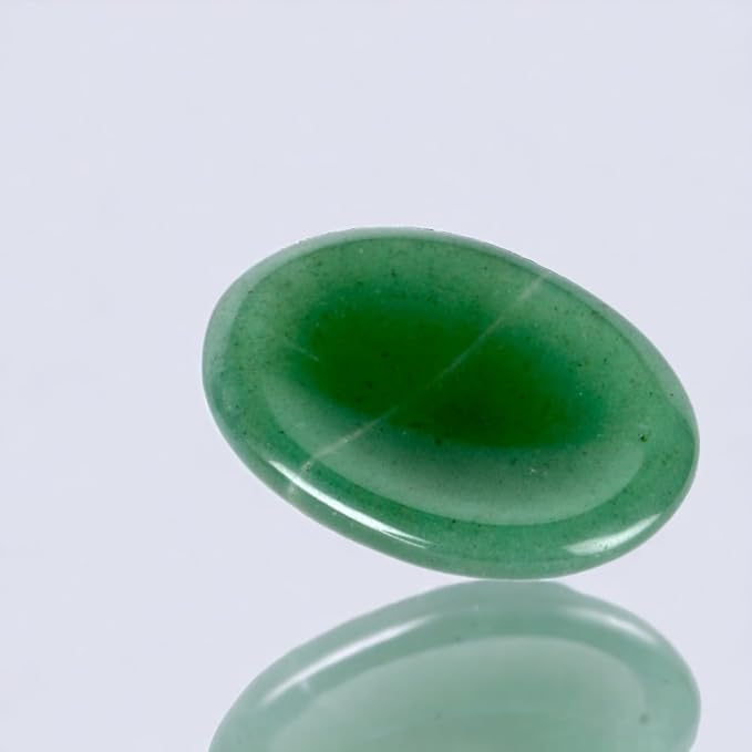 Green Aventurine Worry Stone – Crystal Thumb Worry Stone for Anxiety, Stress – Relaxing and Soothing Balance Stones for Meditation, Stress Relief – Healing Stones and Crystals for Men and Women