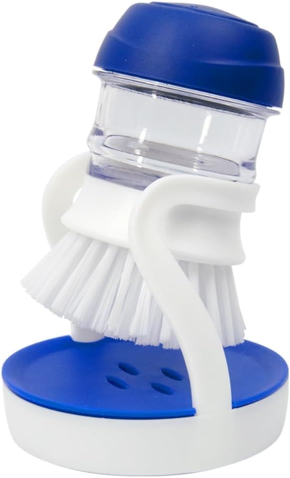 CELOX Soap Dispensing Dish Brush with Holder, Dish Scrub Brush with Holder