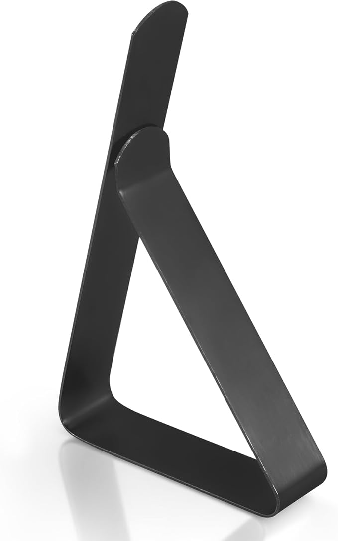 Tablecloth Clips for 2.5'' Thick Tables - 12 Pack Heavy Duty Picnic Table Clips, Stainless Steel Table Cloth Cover Clamps, Black