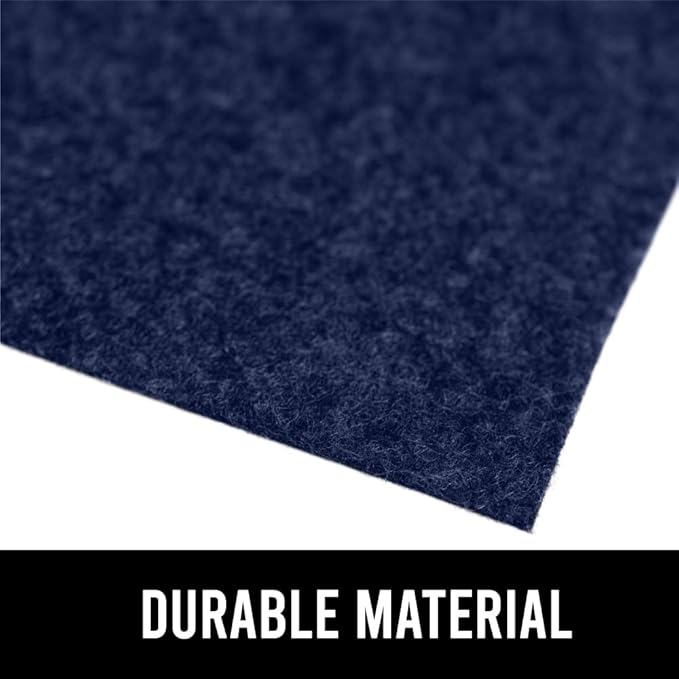 GORILLA GRIP LeakGuard Non-Adhesive Under Sink Mat for Kitchen Cabinet, 24x60, Waterproof Quick Dry Shelf Liner, Durable Absorbent Felt Mats for Bathroom Sinks, Cabinets, Dresser, Easy to Trim, Navy