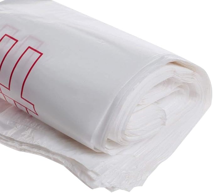 TashiBox [350 Count Thank You plastic bags/T-shirt Bags/Shopping Bags/Disposable Grocery Bags(11.5" X 6.25" X 21") 15mic, 0.6 Mil
