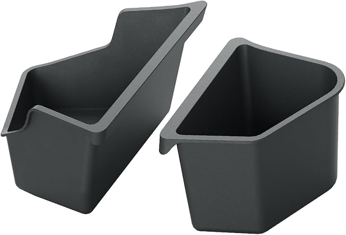 LUCKEASY 2PCS Trunk Corner Up Storage Box for Tesla Model Y Juniper 2025 2026 Need Lid Under Box Trunk Storage Bins for Model Y Juniper Accessories TPE Black