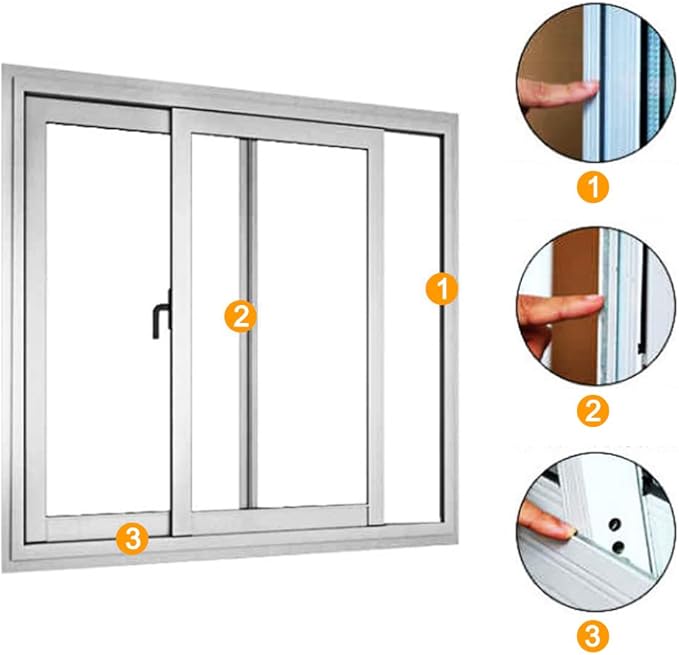 Bruiefpap 39.4FT Weather Stripping for Doors and Windows, Self-Adhesive Soundproofing Door Seal, Door Insulation for Sliding, Exterior, Frames and Front, 0.35'' Wide x 0.35'' Thick, Grey