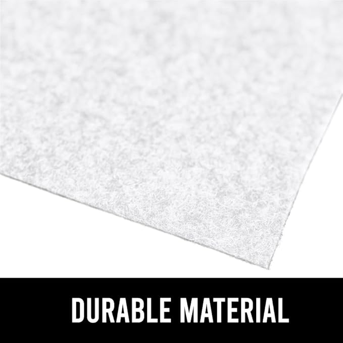 GORILLA GRIP LeakGuard Non-Adhesive Under Sink Mat for Kitchen Cabinet, 24x50, Waterproof Quick Dry Shelf Liner, Durable Absorbent Felt Mats for Bathroom Sinks, Cabinets, Dresser, Easy to Trim, White