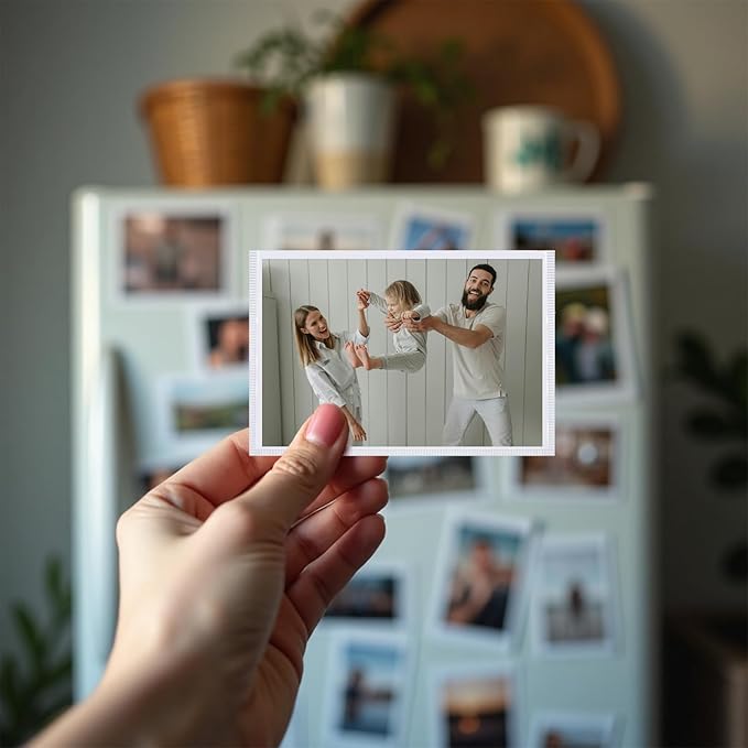 Magnetic Picture Frame, 30 Pcs Magnetic Picture Frames for Refrigerator 4x6, Magnetic Photo Frames with White Border, Refrigerator Magnets for Pictures Suitable Home, School, Office (white, 4x6-30pcs)