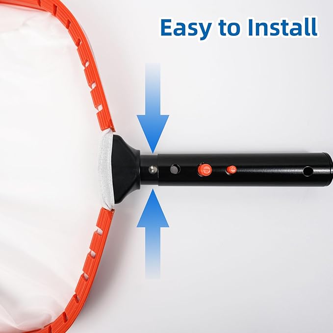 14'' pool net, Pool Skimmer Net with Ultra Fine Mesh Netting Bag, Aluminum Frame, Super Extra Fine Nylon Net, Spa Pool Cleaning Net, Skimmer for Sand, Silt, Leaves, Remove The Finest Debris (No Pole)