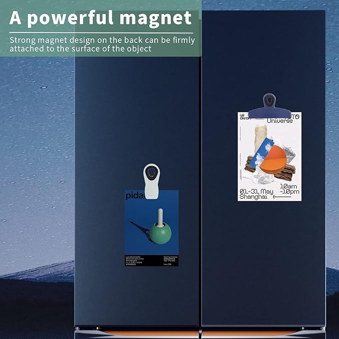 Magnetic Chip Clips - 8pcs Blue, Ideal for Food Packages