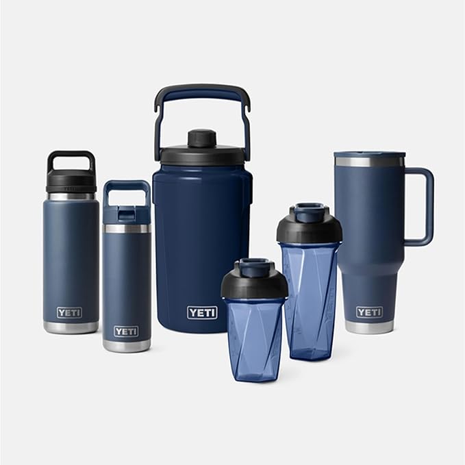 YETI Yonder Helimix Vortex Blender Shaker Bottle Holds up to 27oz | No Blending Ball or Whisk | USA Made | Portable Pre Workout Whey Protein Drink Shaker Cup | Dishwasher Safe, Charcoal
