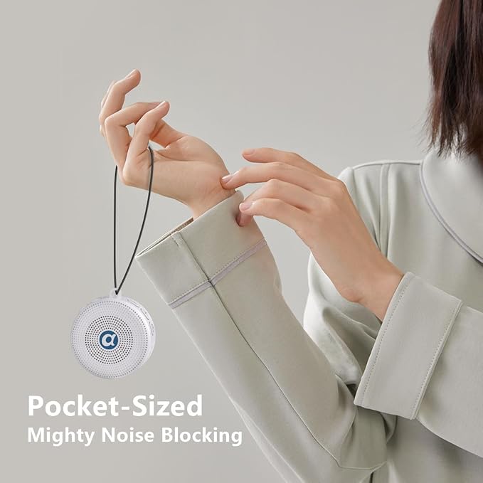 Double Brown Noise Sound Machines with 30 Soothing Sounds Mini White Noise Machine Baby 32 Volume Level Sleep Machine for 3D Surround Sound Rechargeable Noise Machine for Kid Adult Home Travel