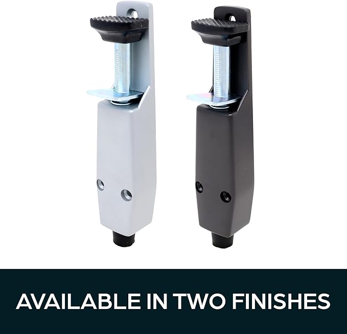 Heavy Duty Spring Loaded Step Down Door Stopper - Door Holder Ideal for Residential & Commercial Use - Duronotic Finish