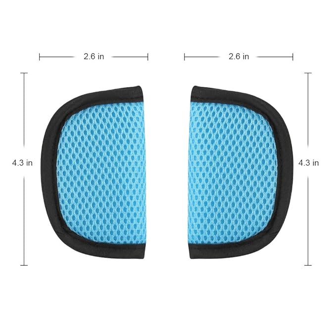 Accmor Car Seat Straps Shoulder Pads for Baby Kids, Soft Car Seat Strap Covers, Seat Belt Covers for Car Seats, Pushchair, Stroller