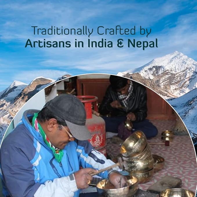 Tibetan Singing Bowl Set | Sacred Mantra Bowls | (Red 4 Inches)