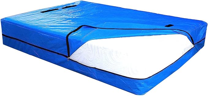 SGPAC Heavy Duty Mattress Bags for Moving and Storage, Extra Thick Full Mattress Storage Bag, Mattress Cover for Moving with Reinforced Handles and Zipper Closure to Prevent Rips, Made of New Material
