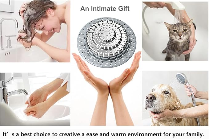 XAJOON Bathtub Drain Hair Catcher,Bathtub Protector Suitable for Bathroom Bathtub, Pop-Up Drains. (Patented Product)