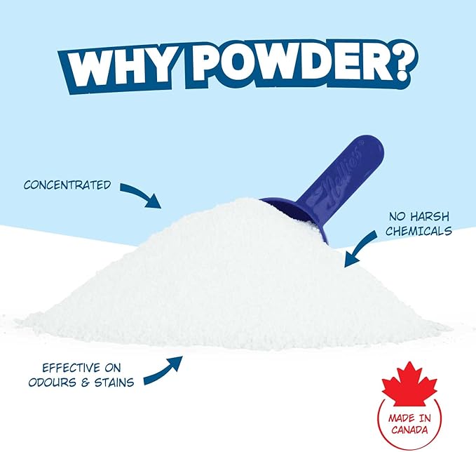 Nellie’s Laundry Soda – Concentrated Powdered Detergent for 1,100 Loads – Fragrance-Free & Septic Safe – Dissolves Easily and Rinses Clean with No Residue (Made in Canada)