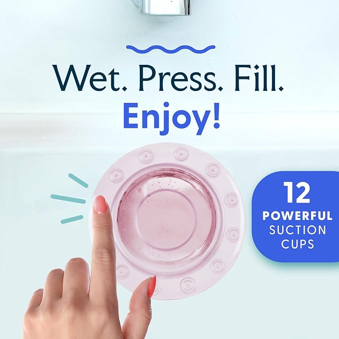 SlipX Solutions Bottomless Bath, Essential Overflow Drain Cover for Bathtub, Best Bath Accessories for Women, Adds Inches of Water to Your Tub for Deeper Soak, 4" Diameter, Coral