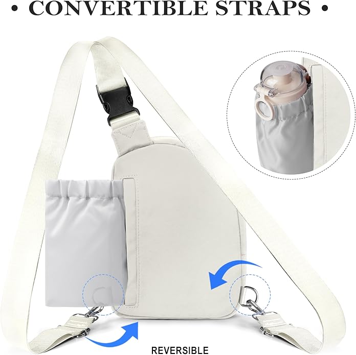 TOPEAST Anti Theft Crossbody Bags for Women Men, Small Sling Crossbody Bag Travel Purse Shoulder Wallet with RFID Blocking