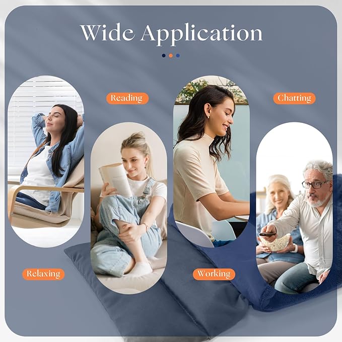 Microwavable Heating Pad with Washable Cover 13x7 Inch Flaxseed Microwave Hot Pack, Lavender Scent, Moist Warm Compress for Relaxation, Non-Electric & Portable