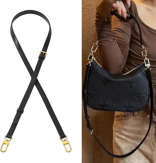 Vachetta Leather Adjustable Crossbody Strap for Leather Shoulder Strap Belt Replacement Suitable for L V Handbags