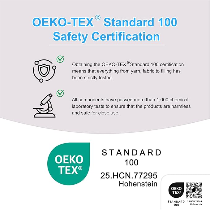 YOUR MOON Soft Pillow Standard for Sleeping, Super Soft Support Down Alternative Pillow, 100% Cotton Shell Luxury Comfy Fluffy Bed Pillows for Sleep(White)