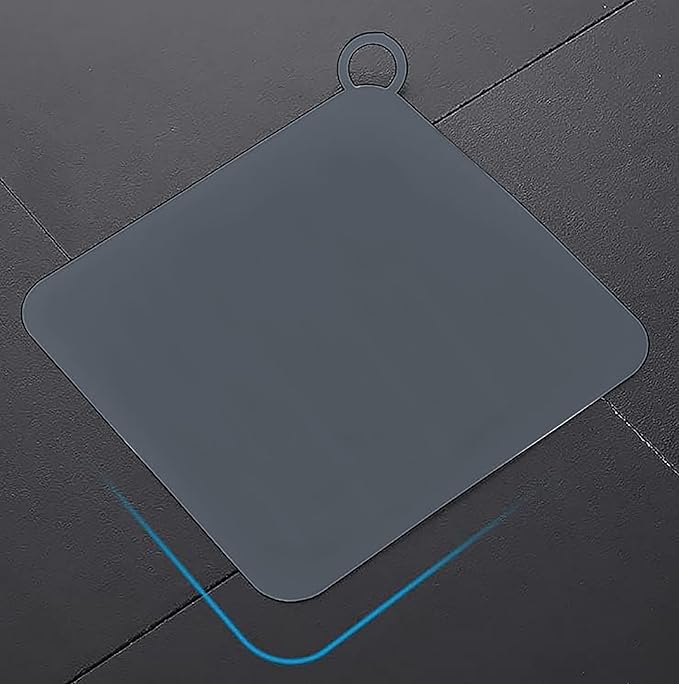 Silicone Tub Stopper Floor Drain Cover,2 Pieces Sewer Anti-Odor Mat Deodorizing Drain Plugs for Kitchen,Bathroom and Laundry(8x8 inch) Grey