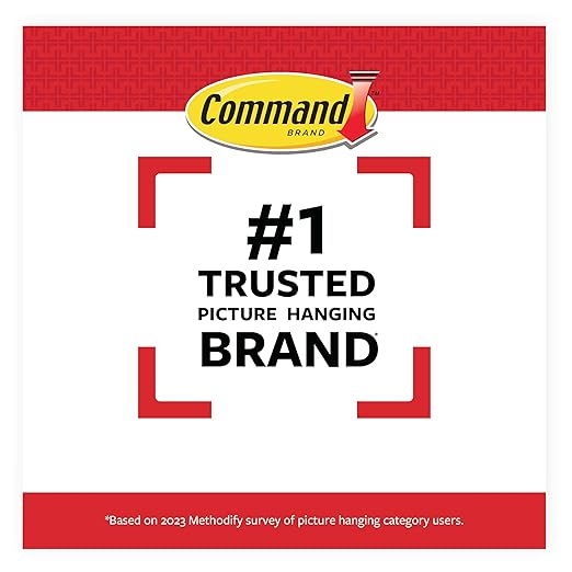 Command 15 lb Large Picture Hanging Strips 40 Pairs, (80 Command Strips) Damage Free Hanging Picture Hangers, No Tools Great for Home Decor, Black Adhesive