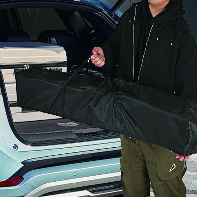 Oversized Hammock Storage Bag Heavy Duty Hammock Cover - 62''L x 10''W - Portable Steel Hammock Stand Carrying Bag with Strap Carry Holder - Durable and Waterproof, Black
