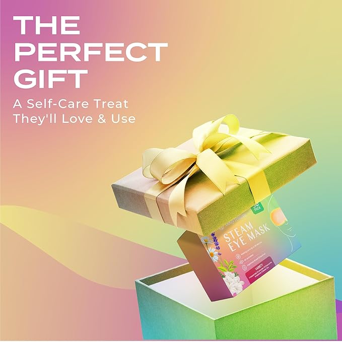 Body Restore Heated Eye Mask for Dry Eyes 30 Pack - Self Heating Warm Compress, Christmas Stocking Stuffers, White Elephant, Birthday Gifts for Women, Men, Stye Eye Treatment, Relaxation - Variety