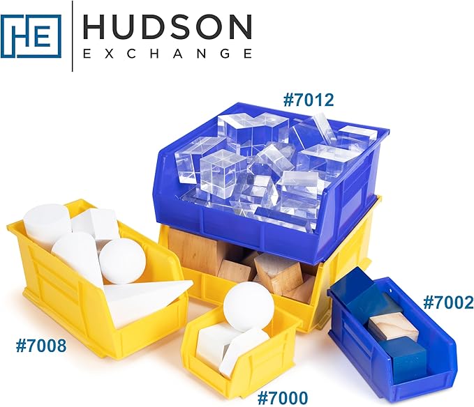Hudson Exchange 11" x 5-1/2" x 5" Plastic Stackable Storage Bin and Hanging Container (Light Blue, 1 Pack)