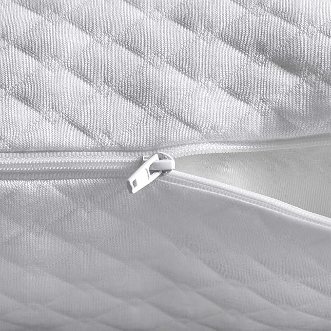 NTCOCO Pillow, Shredded Memory Foam Bed Pillows for Sleeping, with Washable Removable Cooling Hypoallergenic Sleep Pillow for Back and Side Sleeper, King (1-Pack)