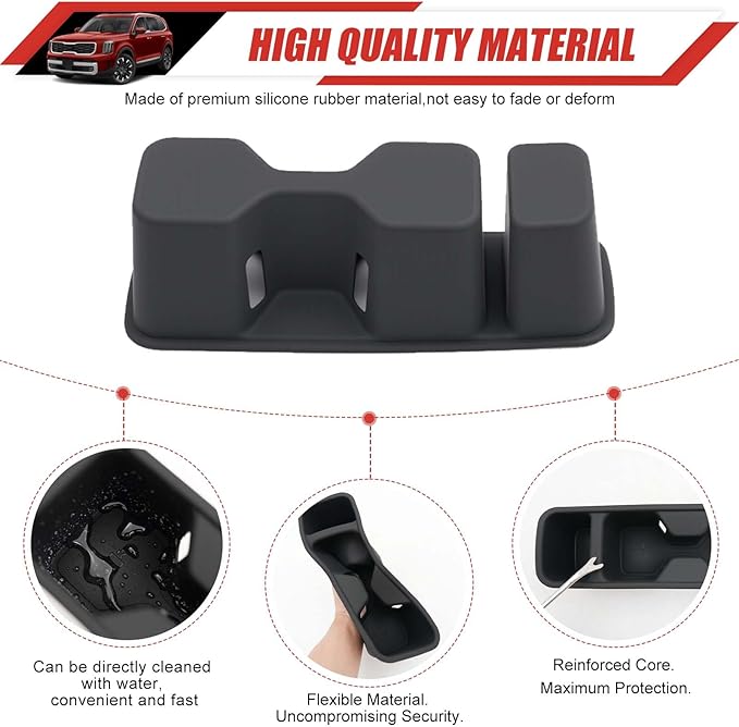 Cup Holder Coaster Fit for 2020-2025 Kia Telluride Accessories Cup Holder Mat Pad Inserts Interior CupHolder Liner for 2024 Kia Telluride(for Telluride)