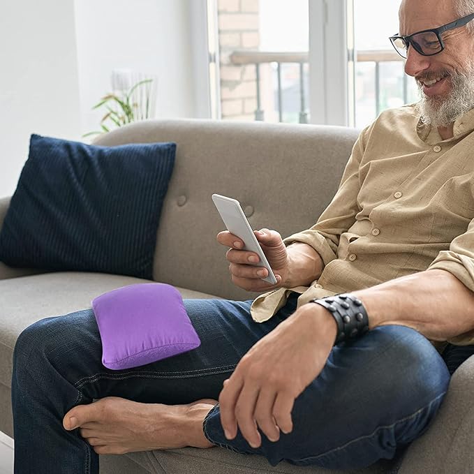My Heating Pad for a Better Comfort - Moist Microwavable Heating Pads for Joint Pain and Sore Muscles - Microwave Hot Pack Heat Pad for Cramps - Chilled or Heated Pad Therapy Pillow - 2 Packs Purple