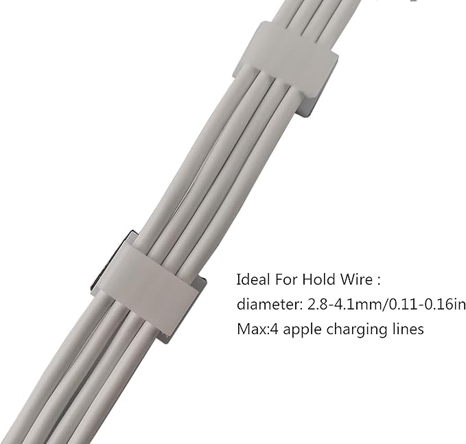 Threetwofour LED Strip Light Clips self Adhesive mounting Brackets Cable Clamp for 8-10mm Width IP65 led Strip Light Cable Clips Wire Holder for Dash cams,Network Cables 100Pack