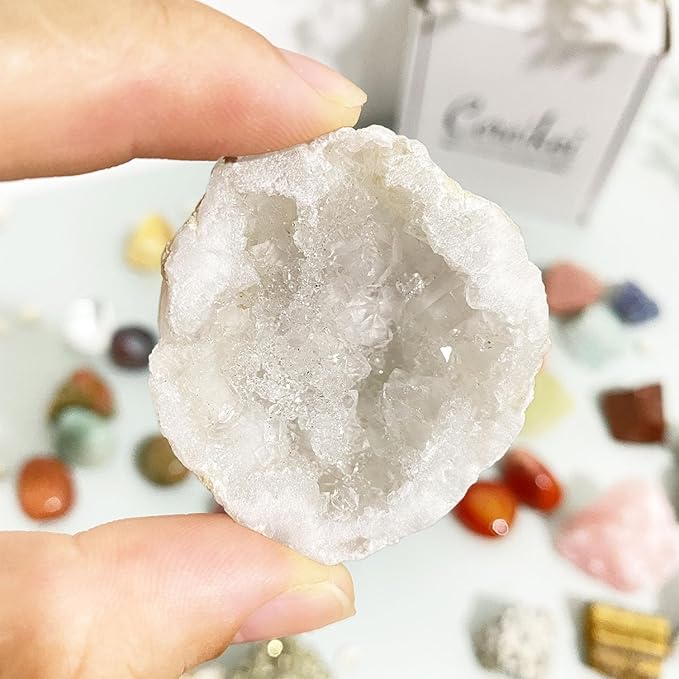 15 Pcs Mystery Crystals and Healing Stones, Natural Healing Crystals Surprise Gift Set for Meditation, Reiki, Home Decor