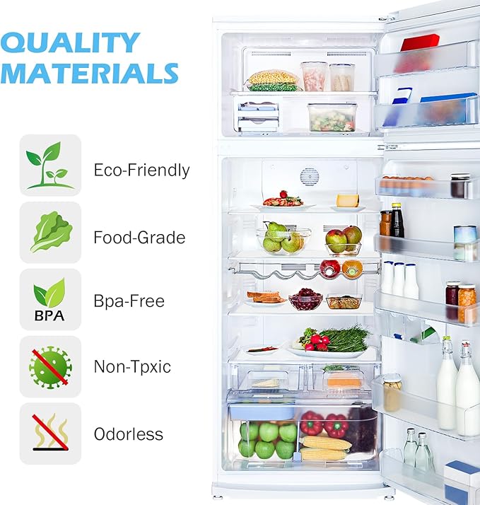 MooiFun Drawer Liners, Waterproof Shelf Liner, Anti-Slip Non-Adhesive BPA Free Kitchen Cupboard Cabinet Liner Refrigerator Fridge Mats Sink Protector Strong Durable for Home (White/11.8in x 20Ft)