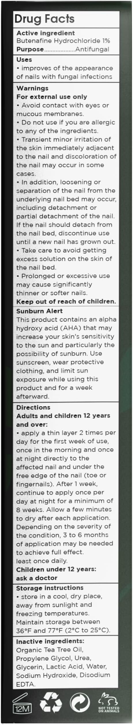 Nail Fungus Treatment Extra Strength for Toenail & Fingernails | Antifungal Nail Treatment with Tea Tree Oil | Fast-Acting, No-Touch Applicator | Restores Thickness & Discoloration | 20g