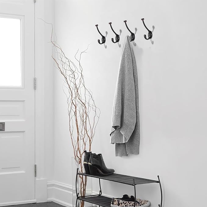 khtumeware The 5 Pack Heavy-Duty zinc Alloy Oil Rubbed Bronze Coat Hook is Suitable for bathrooms, Behind Doors, bedrooms, corridors, and is a Towel Robe Hooks for Both Household and Commercial use