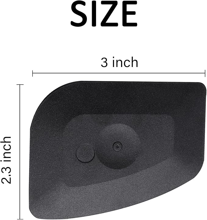 Azureblue Pan Scraper Dish Scraper Food Scraper Tool Plastic Pot Scraper Kitchen Scraper Grease Scraper Cast Iron Skillet Pan Scraper Tool for Cleaning (3 Pcs, Red)