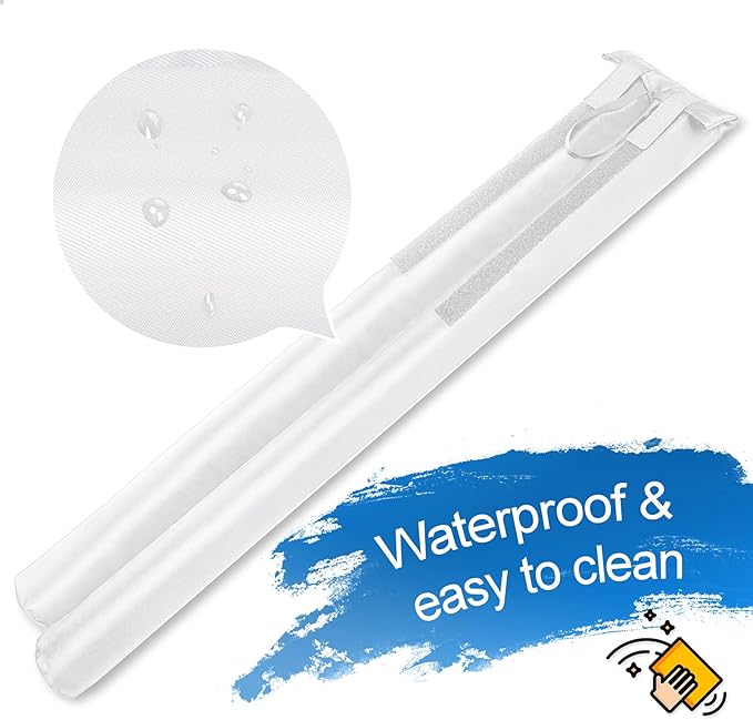 MAXTID Under Door Draft Stopper Cold Air Blocker - Large Doors Seal Gap Bottom of Doors 36" Adjustable 30" 32" 34" Weather Stripping Blocker Interior Front Door Sweep Bedroom Must Have