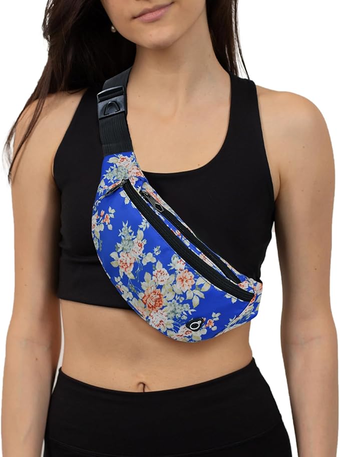 Fanny Packs for Men and Women, Waterproof Sports Waist Pack Bag for Travel Hiking Running Hands-free