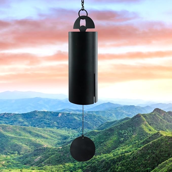 ASTARIN Wind Chimes for Outside Deep Tone Heroic Windbell Deep Resonance Serenity Bell Outdoor Decor for Patio,Yard,Porch,Garden(Matte Black)