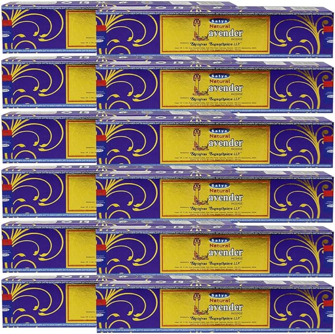 Natural Lavender Incense Sticks and Incense Stick Holder Bundle Insence Insense Satya