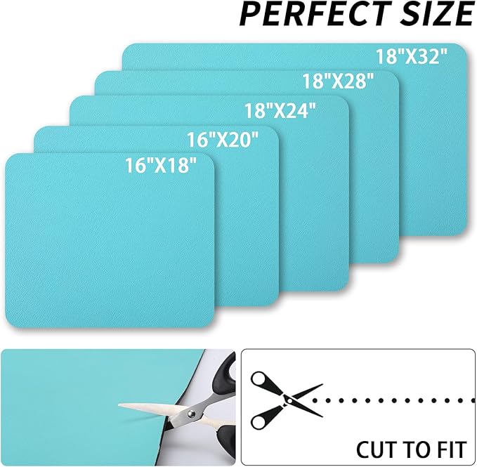 HotLive Dish Drying Mat for Kitchen Counter, Heat Resistant Drainer Mats with Non-slip Rubber Backing, Stain Hiding Kitchen Super Absorbent Draining Mat, Easy to Clean Dish Rack Pad, Teal 18"x24"