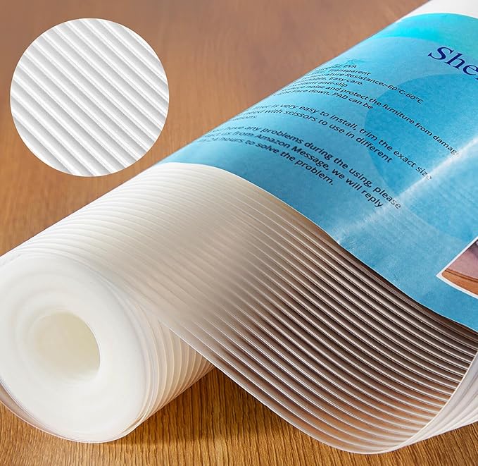 Shelf Liner, 20 Inches x 20 FEET Non-Slip Kitchen Cabinet Liner, Washable Oil-Proof Non-Adhesive Contact Paper for Kitchen Drawer, Cabinet, Shelves, Refrigerator, Storage, Desks, coutertops