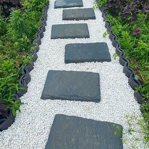 45LB Natural White Rocks, 1/4"-3/4" Garden River Rock,Decorative Pebbles Aquarium Gravel for Indoor Plants Garden Landscaping Terrarium Fish Tank and Outdoor Decoration